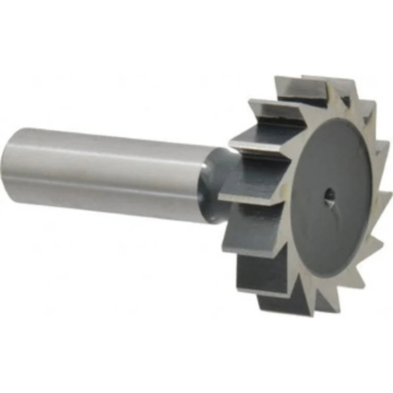 Value Collection ANSI 1212 (Old Std # G) 1-1/2 Cut Diam, 3/8 Cut Width, 1/2 Shank, Straight-Tooth Woodruff Keyseat Cu...